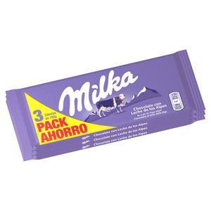 MILKA 3X100G LECHE MULTIPACK 15CA